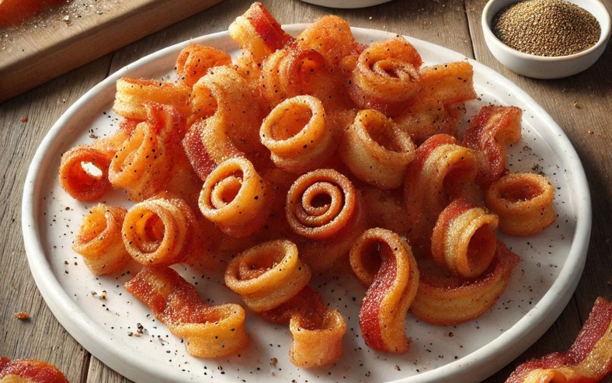 Air Fryer Twisted Bacon