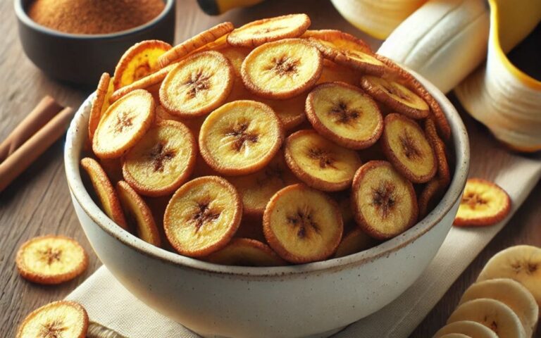 Air Fryer 2 ingredients Banana Chips: Ready in 15 Minutes