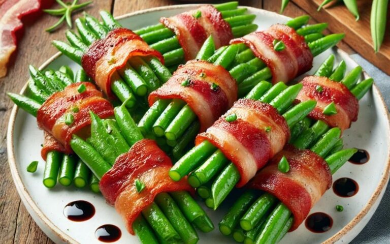 Air Fryer Bacon Wrapped Green Beans: Ready in 20 Minutes