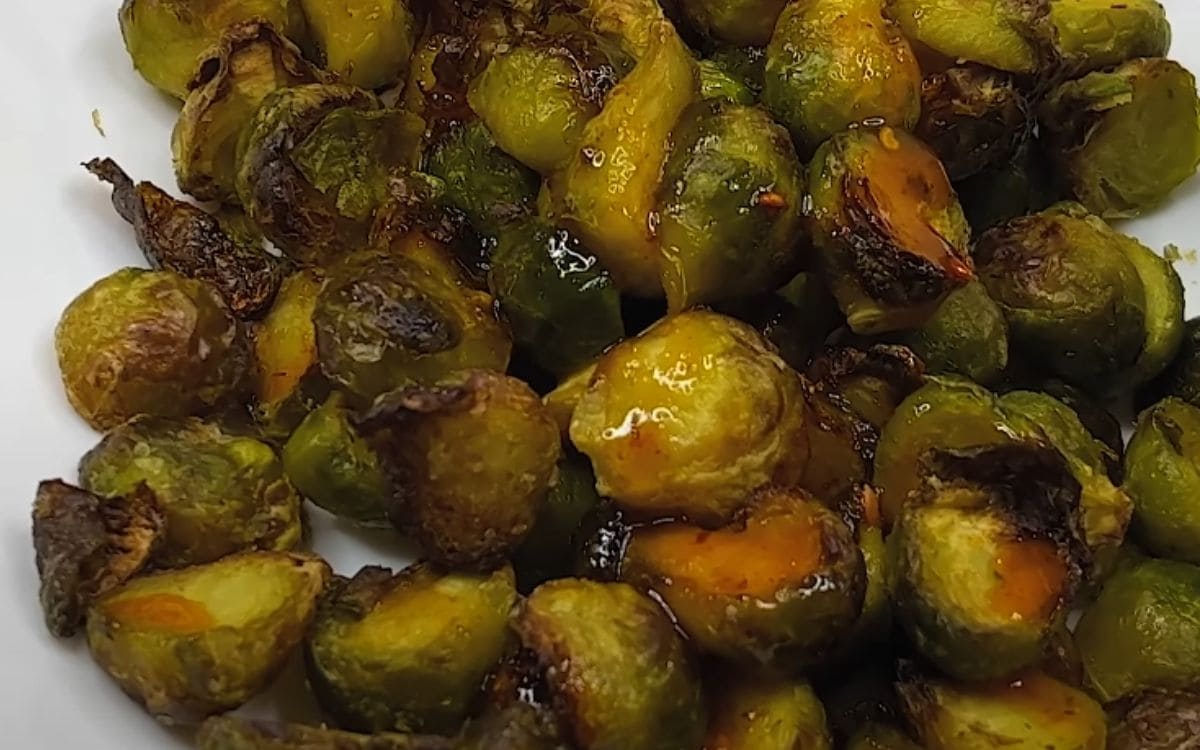 Longhorn Style Air Fried Brussels Sprouts