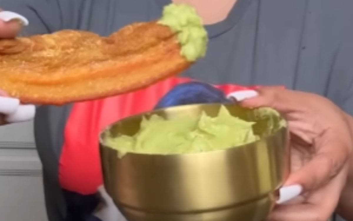 Air Fryer Chicharrones with Avocado Spread