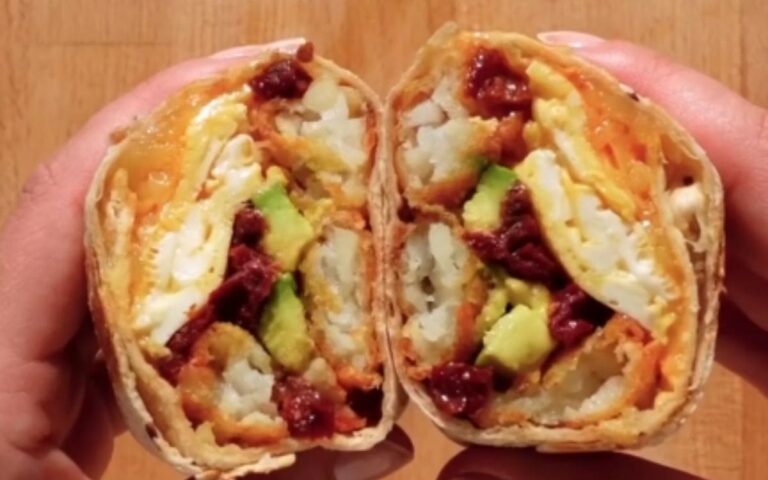 Air Fryer Veggie Breakfast Burrito: Ready in 25 Minutes