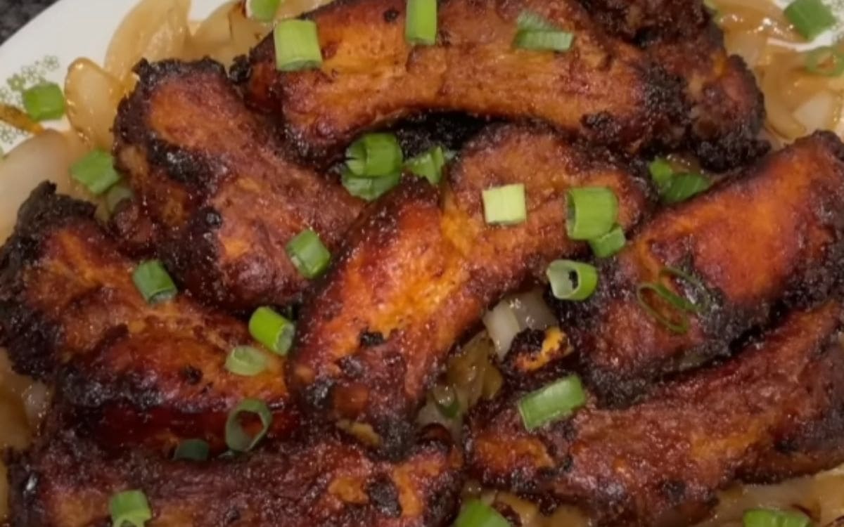 Korean Pork Ribs in the Air Fryer