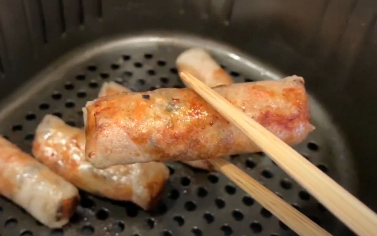 Rice Paper Egg Rolls in the Air Fryer